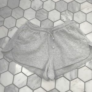 Brandy Melville Grey Waffle Shorts